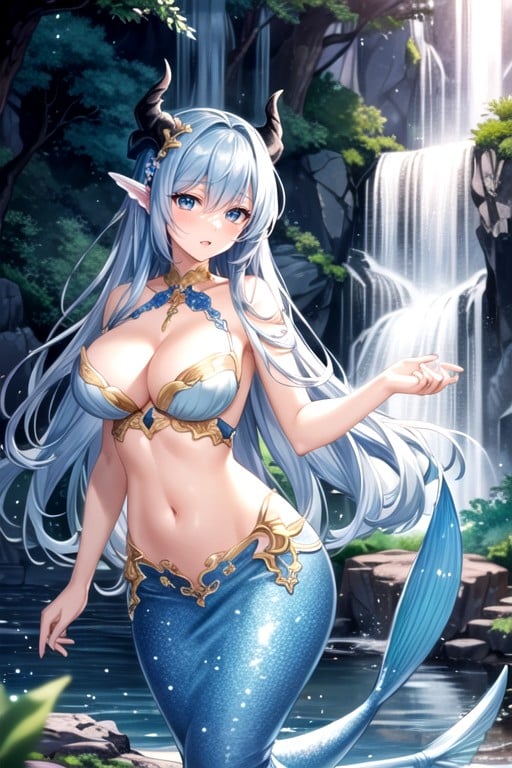 Horns, Mermaid, SfwPorno IA