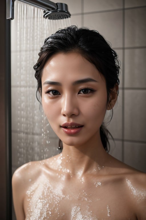 Skinny, Thai, Shower AI Porn