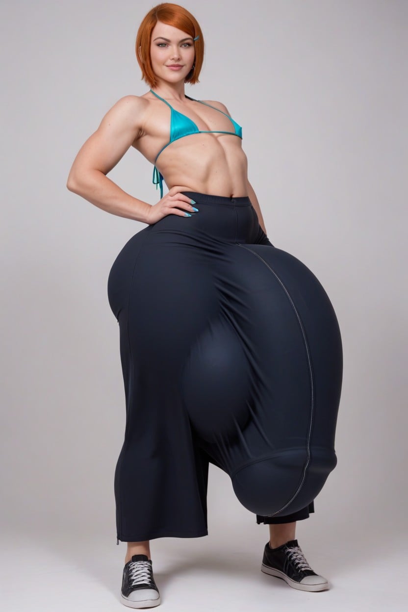 1 Person, Full Body, Standing Shemale AI Porn