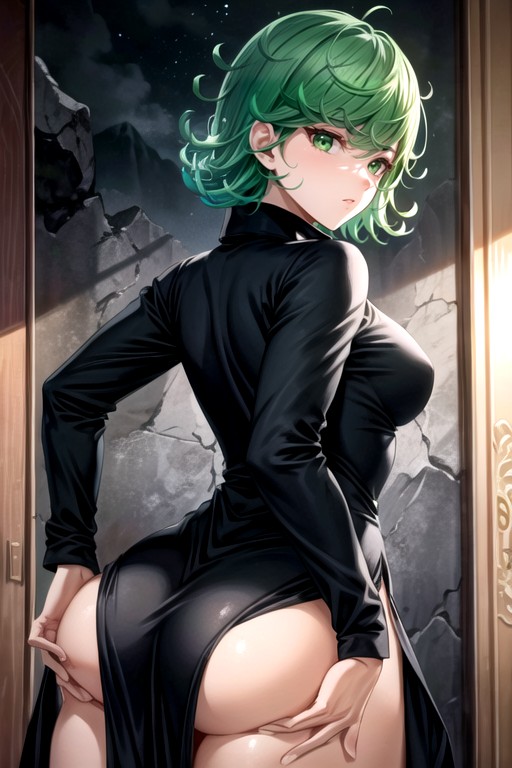 Tatsumaki (one Punch Man), Bunda De Apoio, Peito Pequeno Pornografia de IA