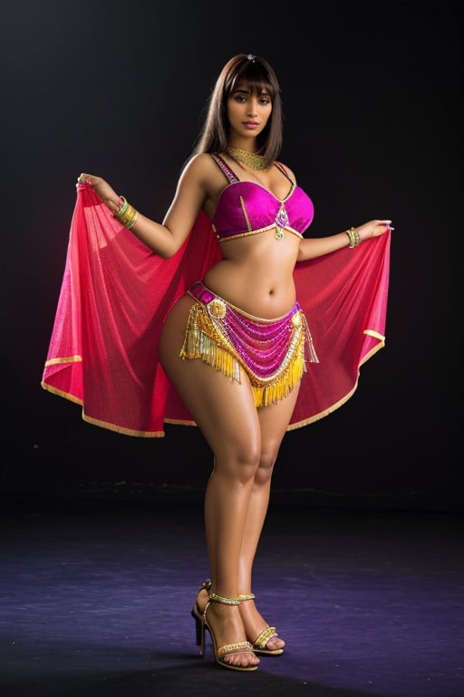 Ass, Heels, Belly Dancer AI Porn