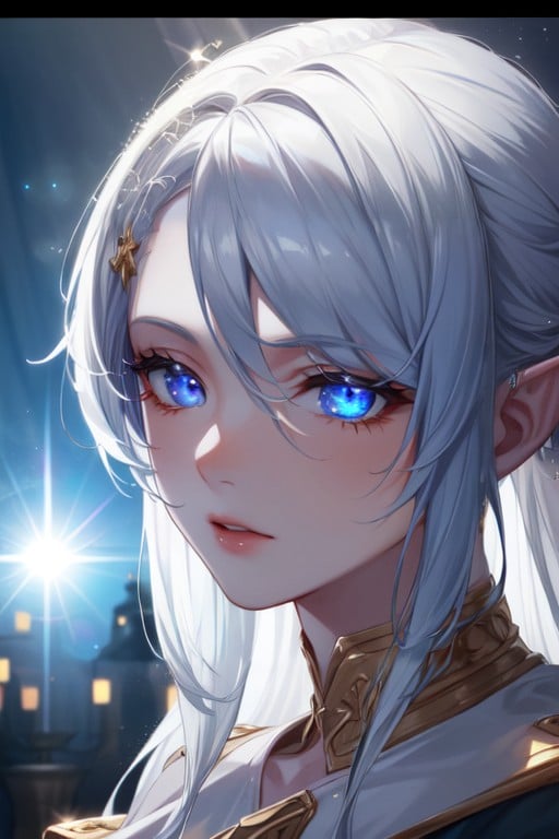 Blue Eyes, Ultra Detailed, Elf AI Porn