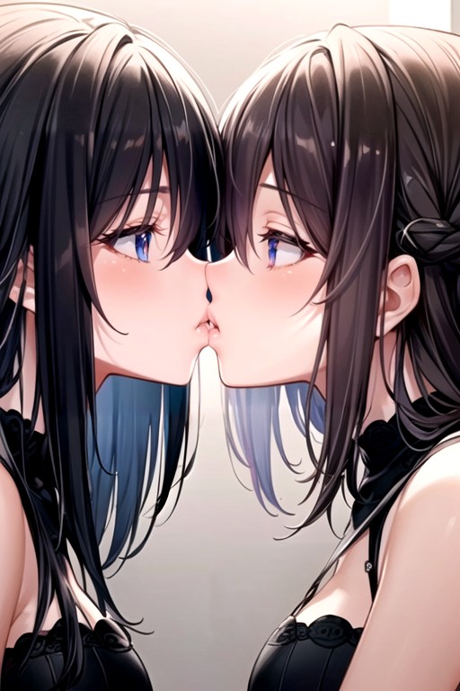 Girls Kissing AI Porn