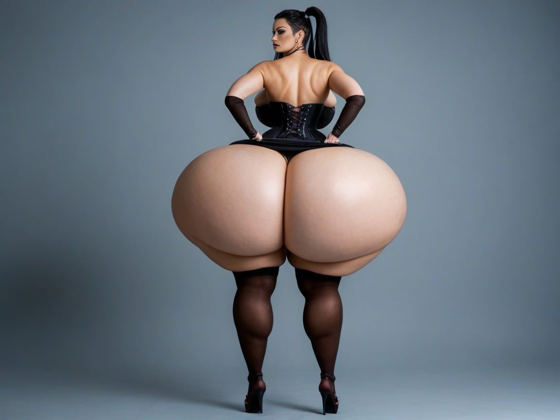 Culo Masivo, Disproportionately Large Butt, Extreme Hyper ButtPorno AI