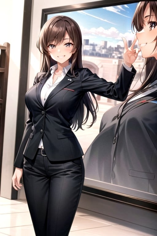 Black Suit Jacket, Shiho Nishizumi From Girls Und Panzer, Years OldPorno IA