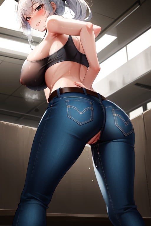 Black Eyes, Black Pants, Steam Aura AI Porn