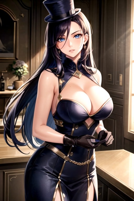 Corte Militar, Caitlyn (league Of Legends), Foto Do Busto Pornografia de IA