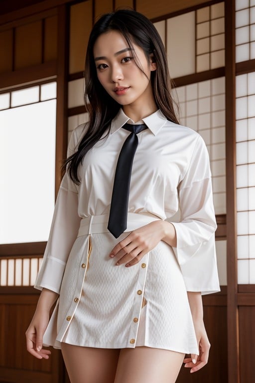 School Uniform, Bottom Up (upskirt), 20s AI Porn