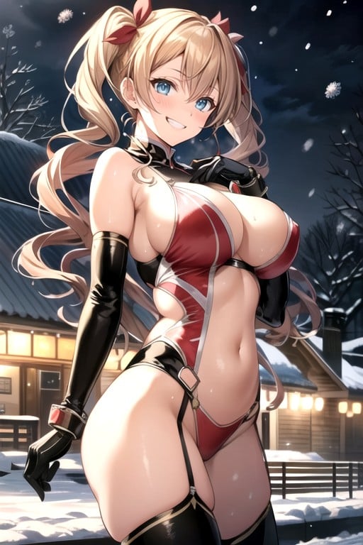 Harem, Grinning, Snowing AI Porn