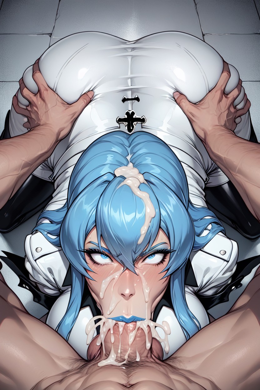Shocked, Blue Eyeshadow, Orgasm Hentai AI Porn