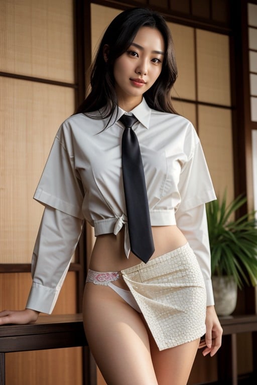 Japonesa, 20s, Uniforme Escolar Pornografia de IA