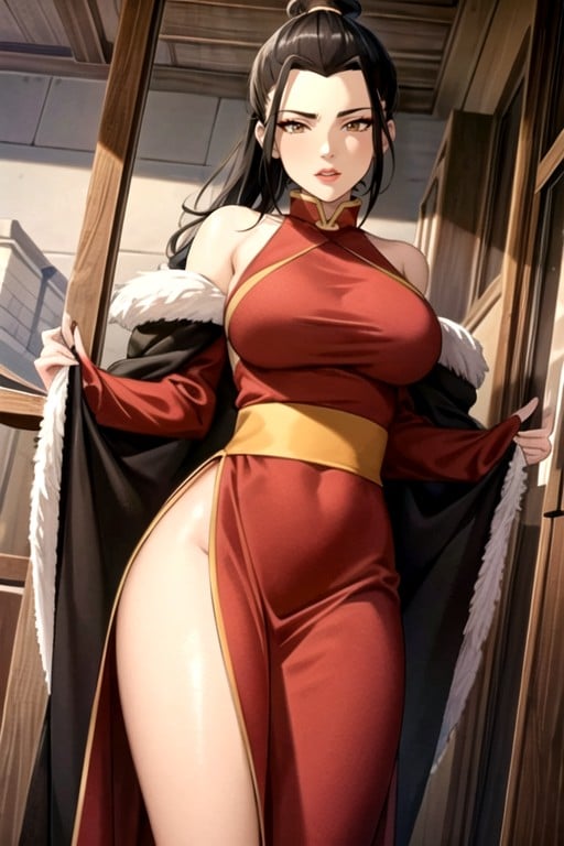 Azula (avatar), Large Breast, Fur Coat AI Porn