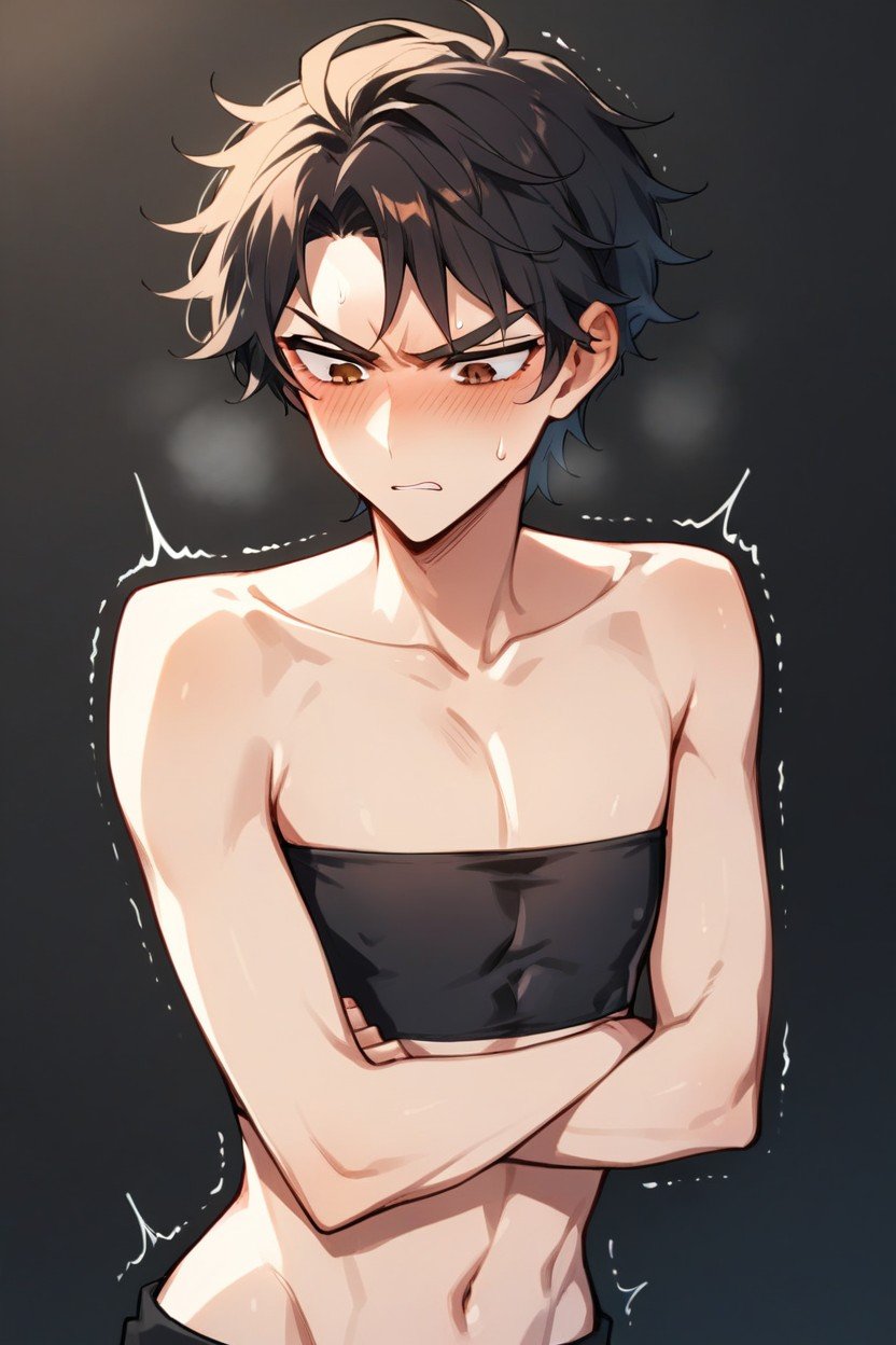 Angry, Blush, Visible ShouldersAI黄片