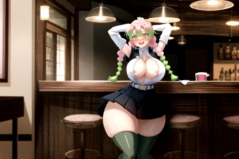 Bar, Cleavage, Extremely Large Ass AI Porn