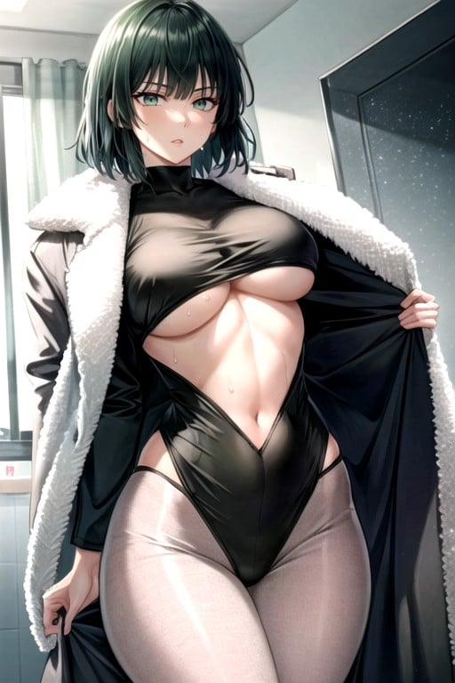 大きな胸, Underboob, BathrobeAIポルノ