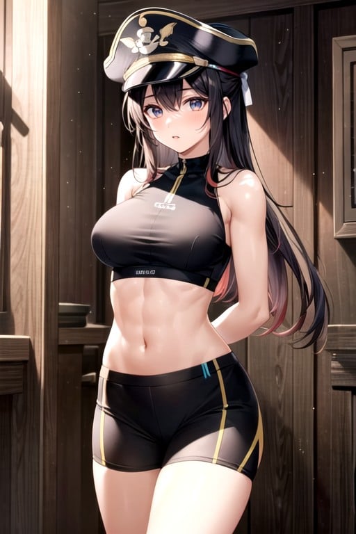 Navel Exposed, Crop Top, Form Fitting Clothes AI Porn