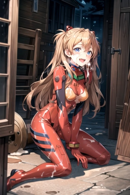 Cumshot, Asuka (evangelion), Touching Face AI Porn