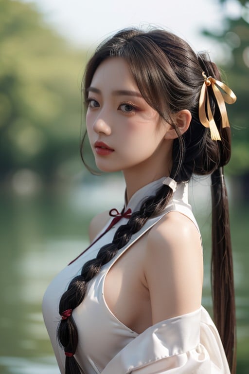 Sideboob, Pigtails, Chinese AI Porn