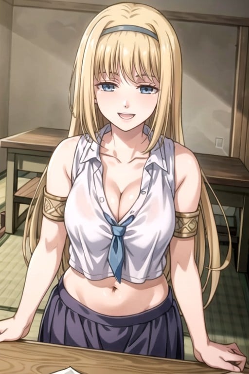 School Uniform, Cute, Ymir Fritz (attack On Titan) AI Porn