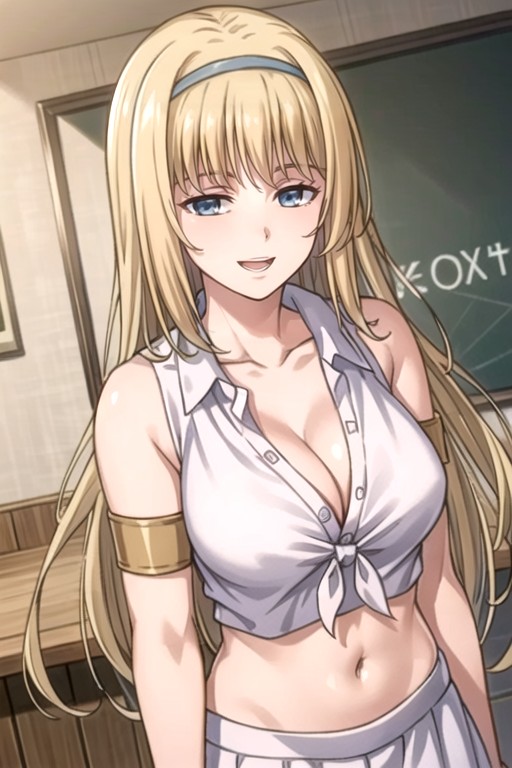 Crop Top, School Uniform, Ymir Fritz (attack On Titan) AI Porn