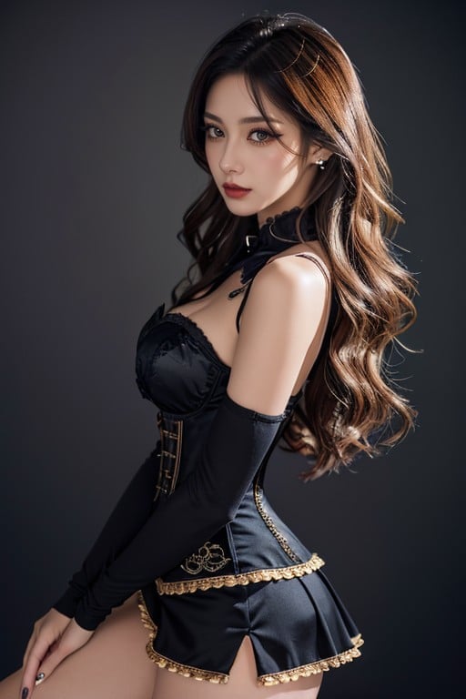 Goth, Brunette, Gyaru AI Porn