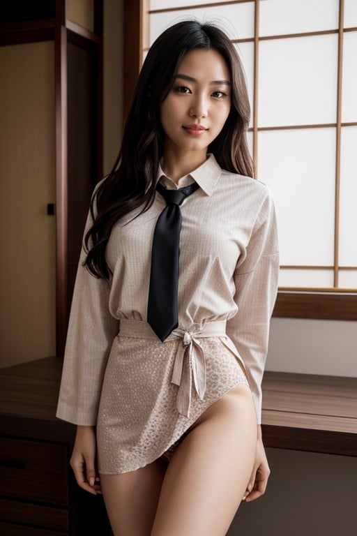 Bottom Up (upskirt), School Uniform, Japanese AI Porn