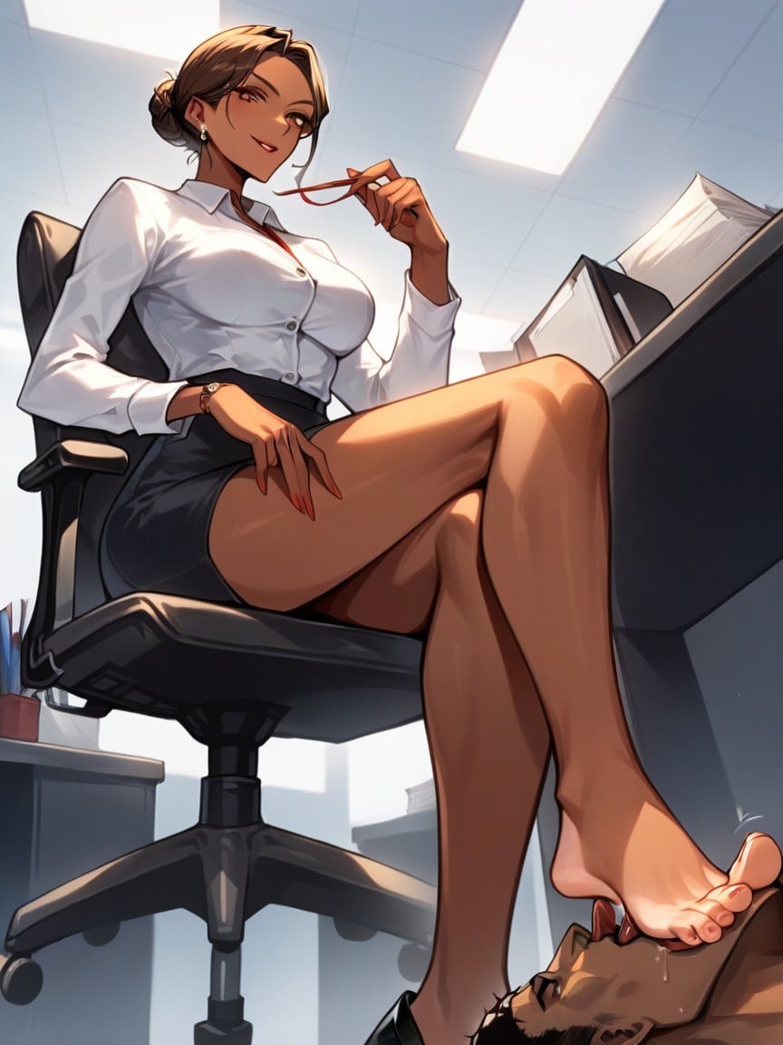 Corporate Office, Foot Worship, Year Old AI Porn