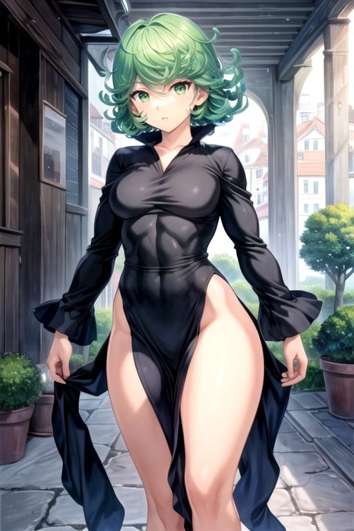 Fierce, Tatsumaki (one Punch Man), MusculosaPorno AI