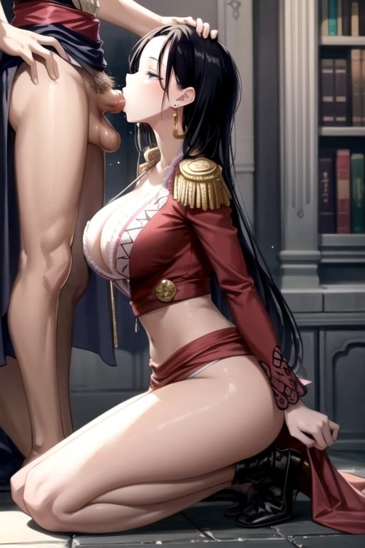 Kneeling, Massive, Boa Hancock (one Piece) AI Porn