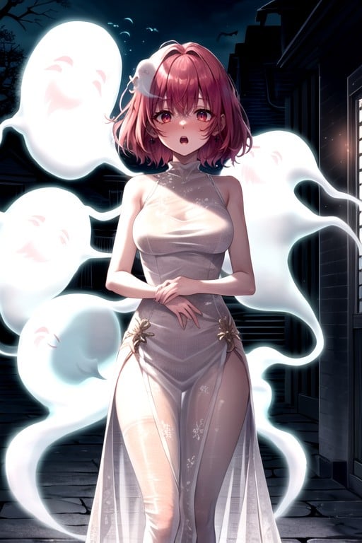 Embarrassed , Bobcut, Ghost Girl AI Porn