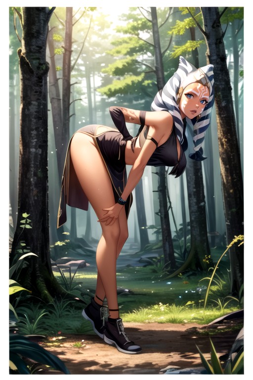 Ower Skinny, Ahsoka Tano (star Wars), Curvando-se Pornografia de IA