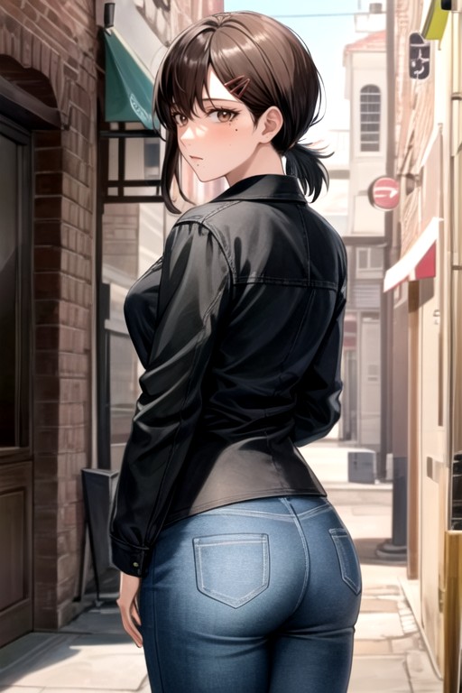 Kobeni Higashiyama (chainsaw Man), Rear View, Jacket AI Porn