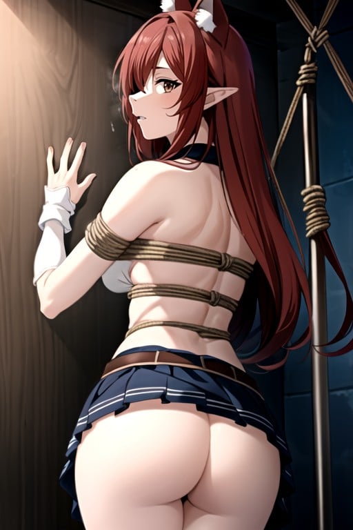 Shibari, Suéter, Erza (fairy Tail) Pornografia de IA