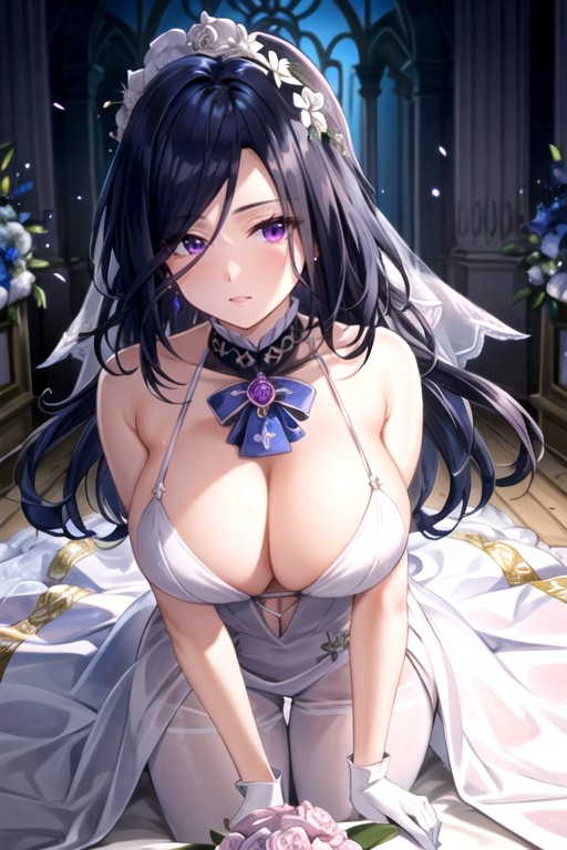 Wedding, Clorinde (genshin Impact), Wedding Dress AI Porn