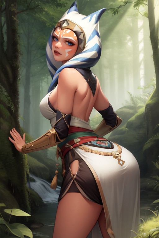 Ahsoka Tano (star Wars), Tribal Skirt, Long Legs AI Porn