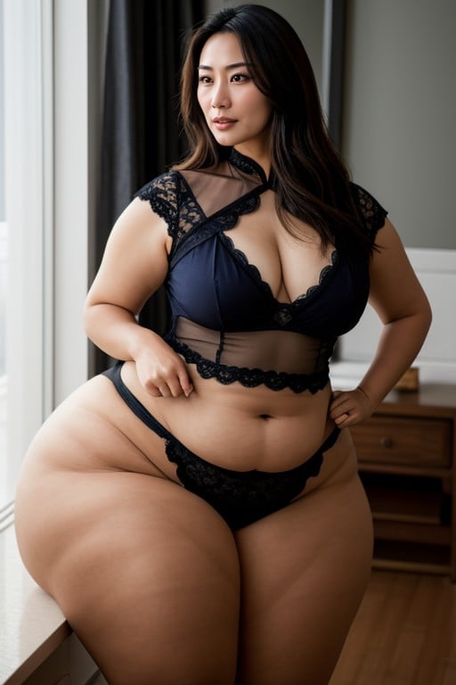 Extremely Large Ass, Asian, Fat AI Porn