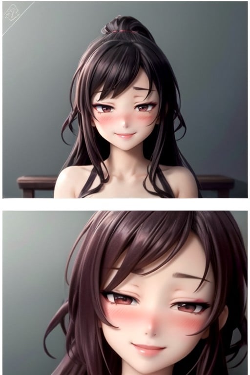 Mischievous (smiling While Blushing), 3d, 18 AI Porn