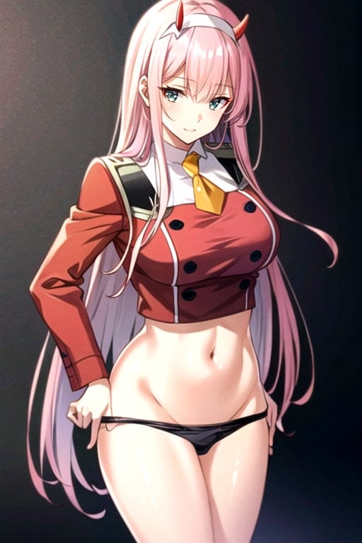 Bajando Las Bragas, Sostén, Zero-two (darling In The Franxx)Porno AI