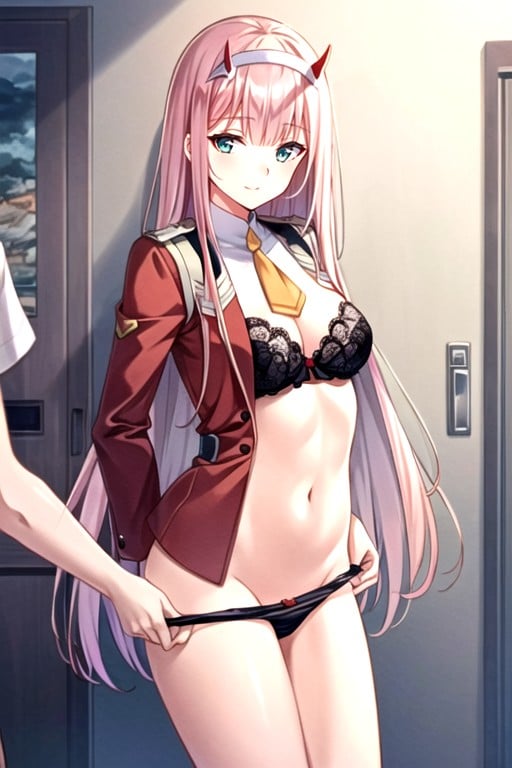 Naked, Zero-two (darling In The Franxx), Bra AI Porn