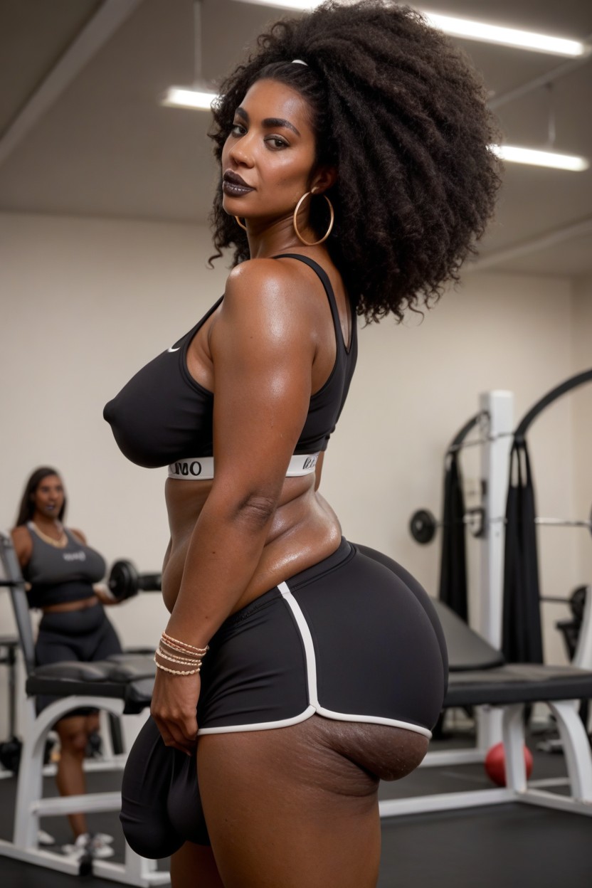 Sharp Eyebrows, African, Bangles Shemale AI Porn