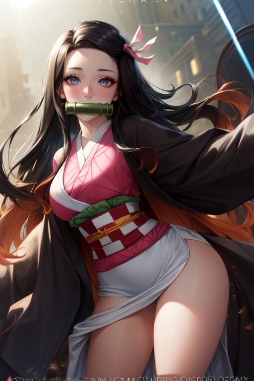 Fond D'écran, Brésilienne, Nezuko (demon Slayer)Porno IA