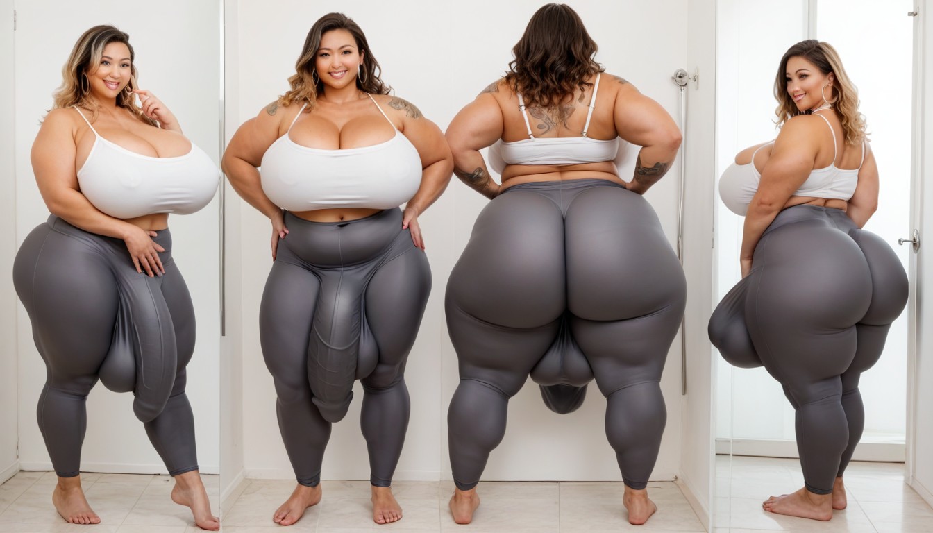 Gigantic Bulge, Massive Balls Bulge, Bbl Shemale AI Porn