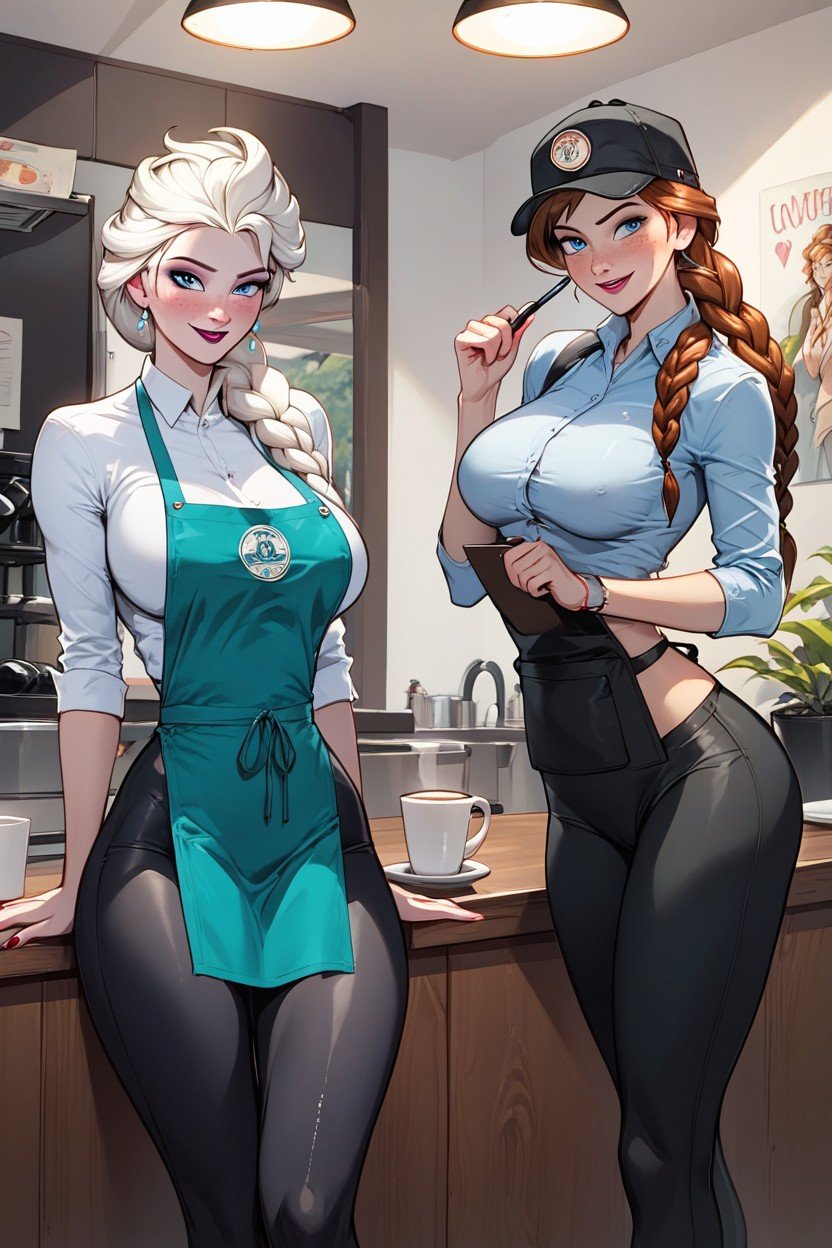 Elsa From Frozen, Yogahosen, Anna From FrozenKI Porno