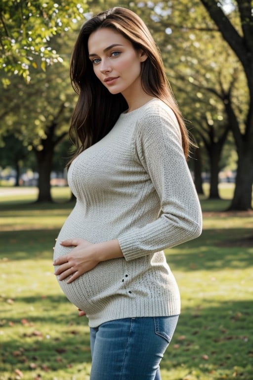 Sweater, 18, Pregnant AI Porn