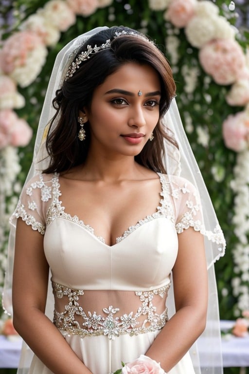 Wedding Dress, Wedding, 1 Person AI Porn