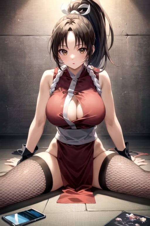 Mai Shiranui (the King Of Fighters), Splits , Nylon Stockings AI Porn