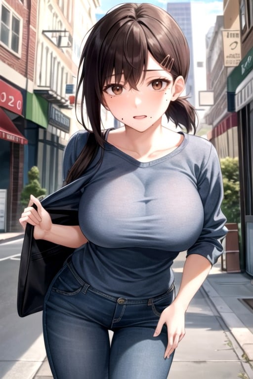 Poitrine Arrondie, Jeans, Kobeni Higashiyama (chainsaw Man)Porno IA