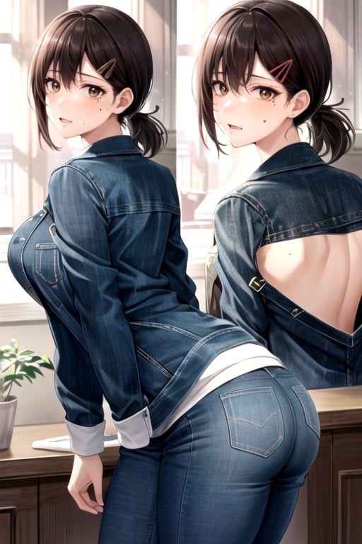 Kobeni Higashiyama (chainsaw Man), Skinny, Jacket AI Porn