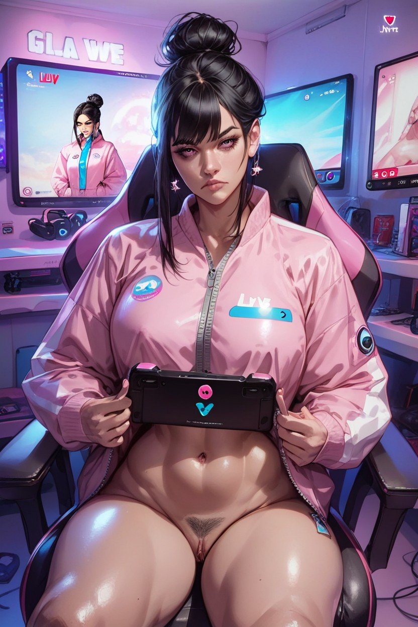 Stream Room, Gamer, Flashing TitsAIポルノ