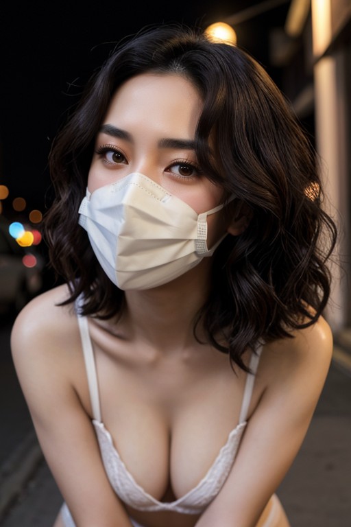 Perfect Face, 小さなお尻, 薄暗い照明AIポルノ